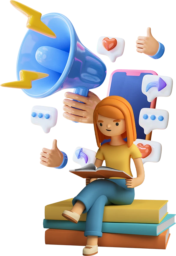 Book marketing illustration